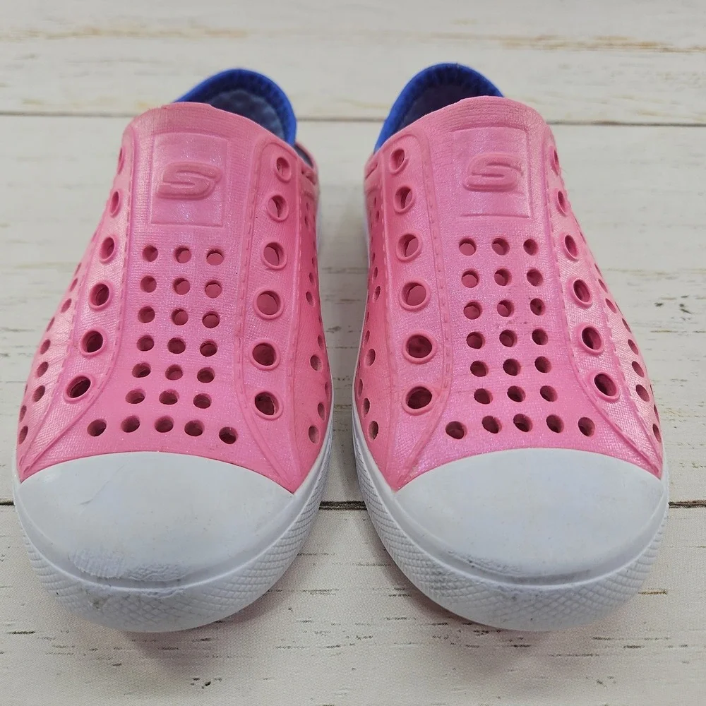 Skechers Foamies Guzman Water Shoe Sandal Girls Size 11 Slip On Pink Purple‎
